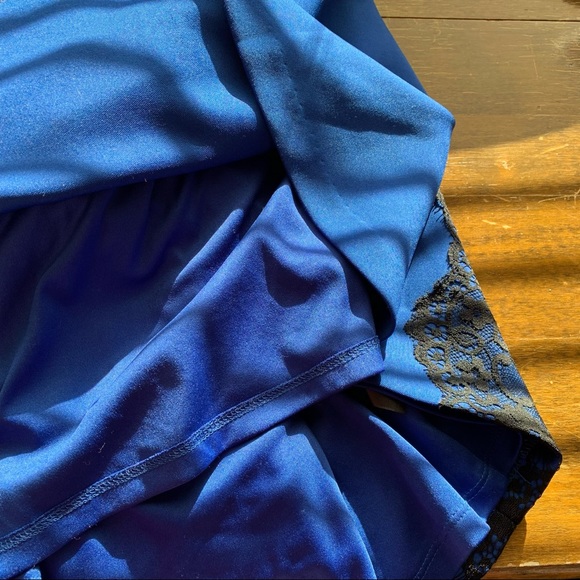 Jessica Simpson Black & Blue Sleeveless Cocktail Dress sz 10 - Picture 12 of 14